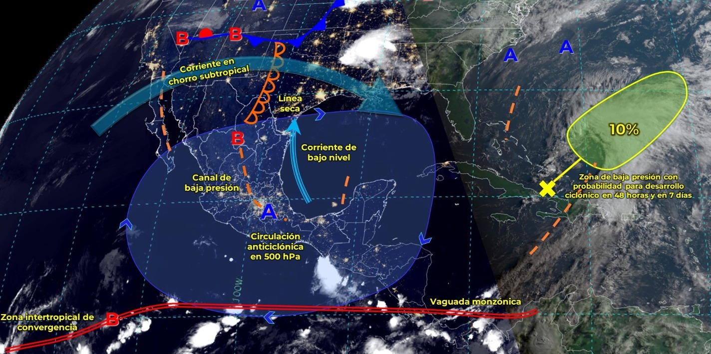 SE MANTENDRÁN LAS TEMPERATURAS SUPERIORES A 45 °C EN 15 ENTIDADES DEL PAÍS.