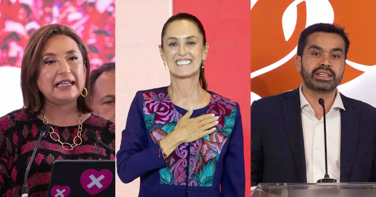 Xóchitl y Máynez tras derrota, felicitan a Sheinbaum.