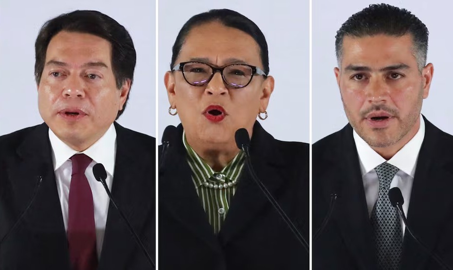 ROSA ICELA A SEGOB, MARIO DELGADO A SEP Y OMAR GARCÍA HARFUCH A SSPC.