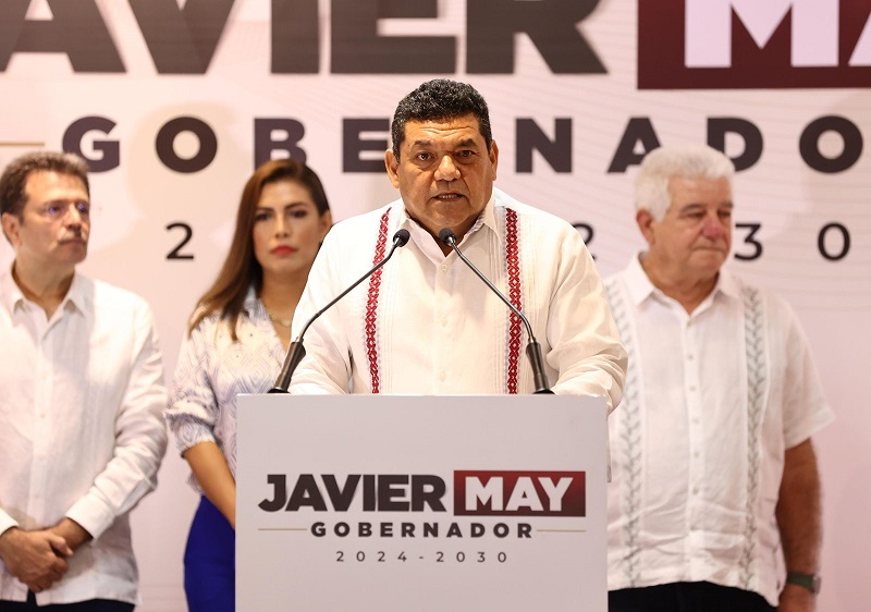 JAVIER MAY PRESENTA 18 NUEVOS INTEGRANTES DEL PRÓXIMO GOBIERNO DE TABASCO.
