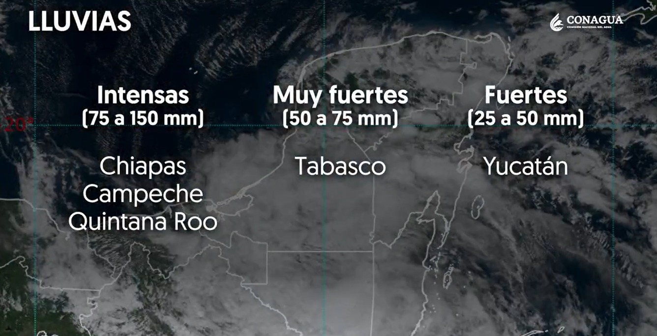 Se degrada a Depresión Tropical ”Sara”; mantendrán monitoreo de las lluvias que genere en la planicie.