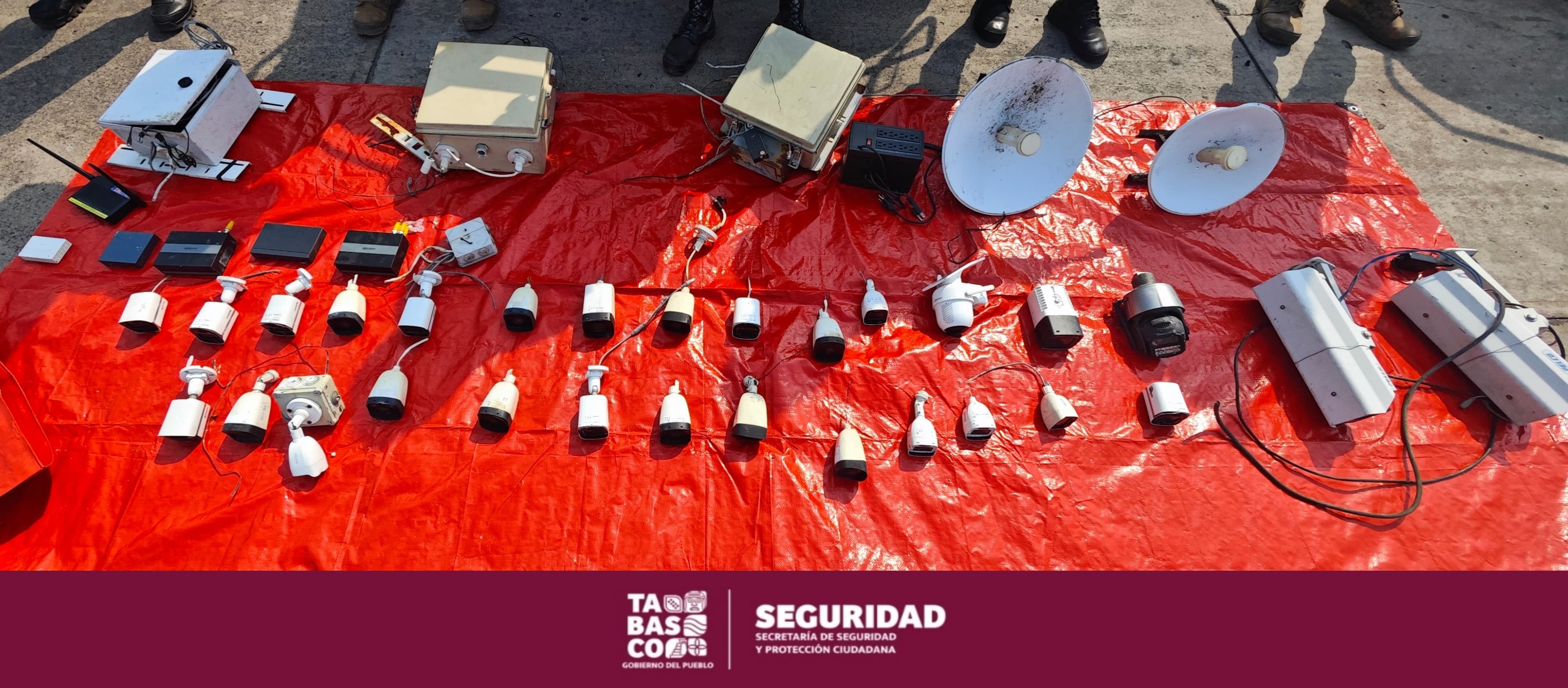 Mediante el operativo “Halcón Ciego” decomisa FIRT OLMECA video cámaras utilizadas por generadores de violencia.