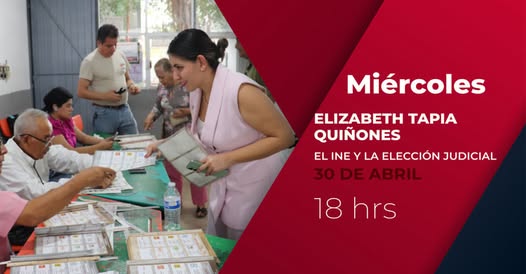 Listo INE en Tabasco para elección del Poder Judicial: Elizabeth Tapia.
