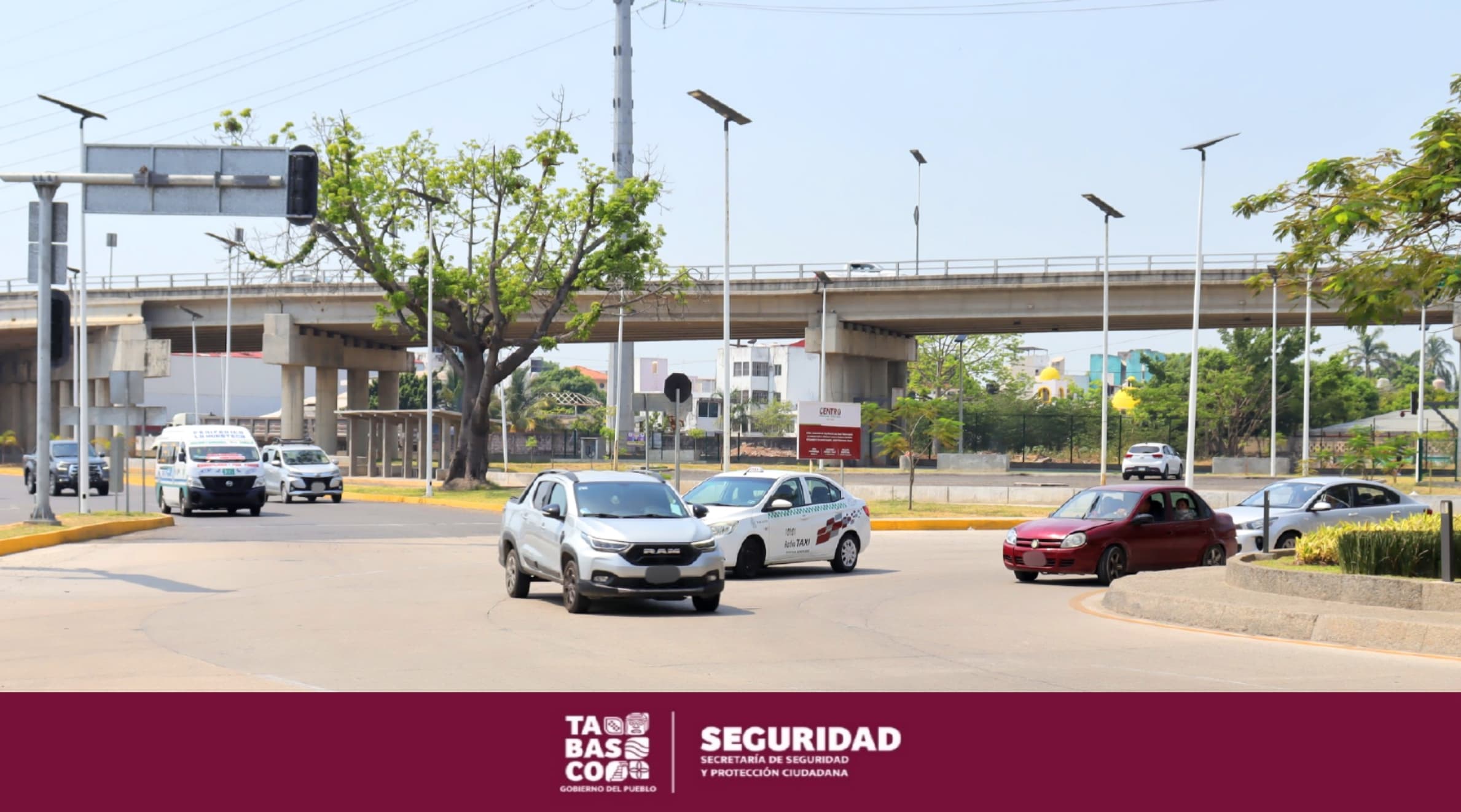 Implementa SSPC campaña de concientización vial en la zona de la glorieta Guayabal.