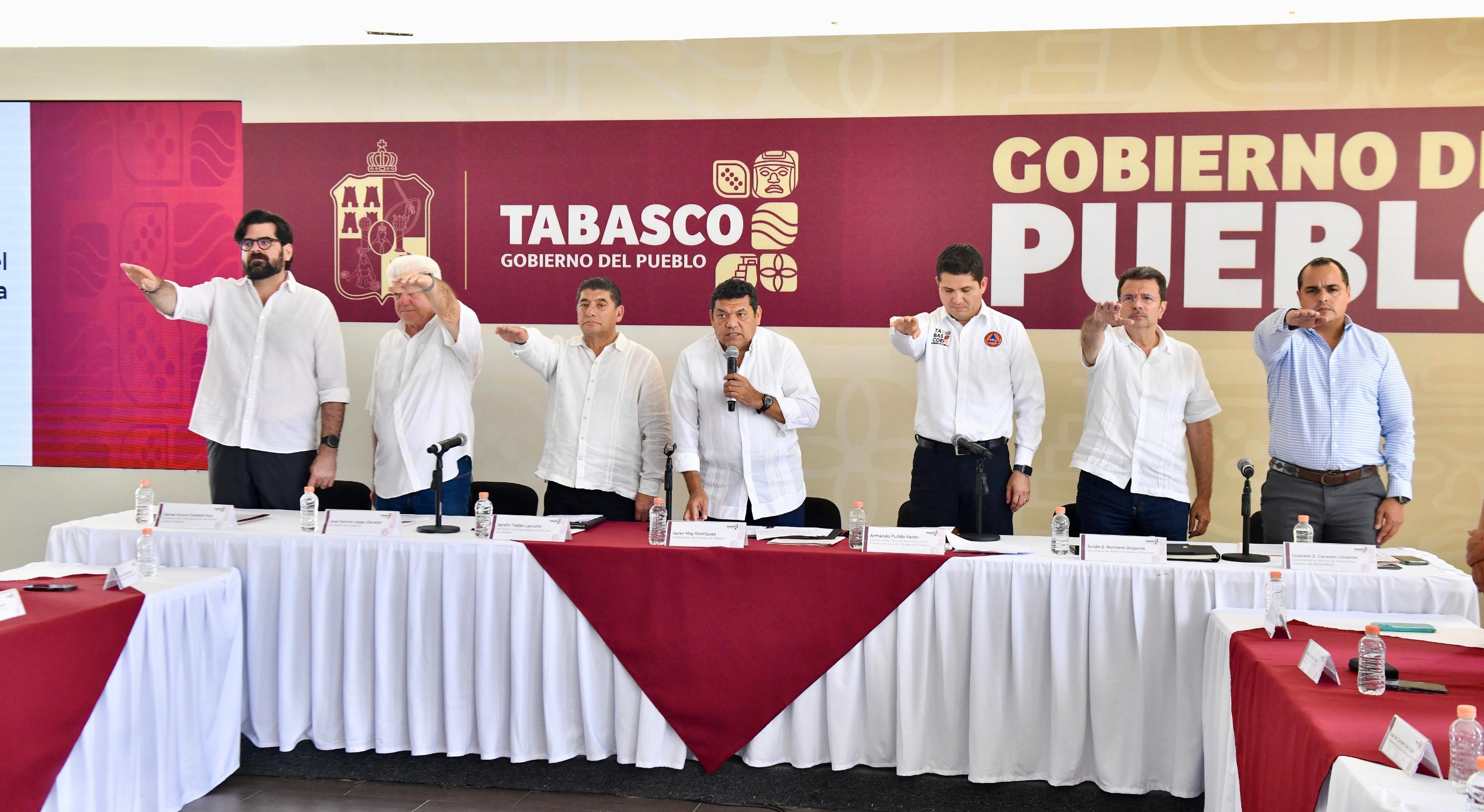 Instala Javier May comité técnico del FOCOTAB; el organismo es una respuesta eficaz de un gobierno humanista ante posibles emergencias.