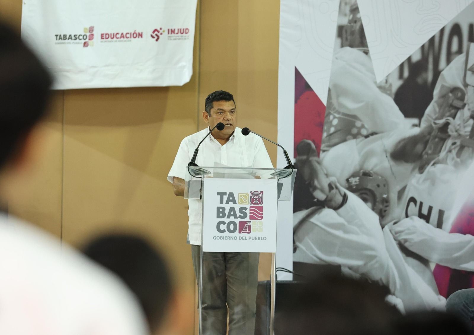Inaugura Javier May Regional de Tae Kwon Do rumbo a Olimpiada Nacional Conade 2025, con participación de 500 deportistas.
