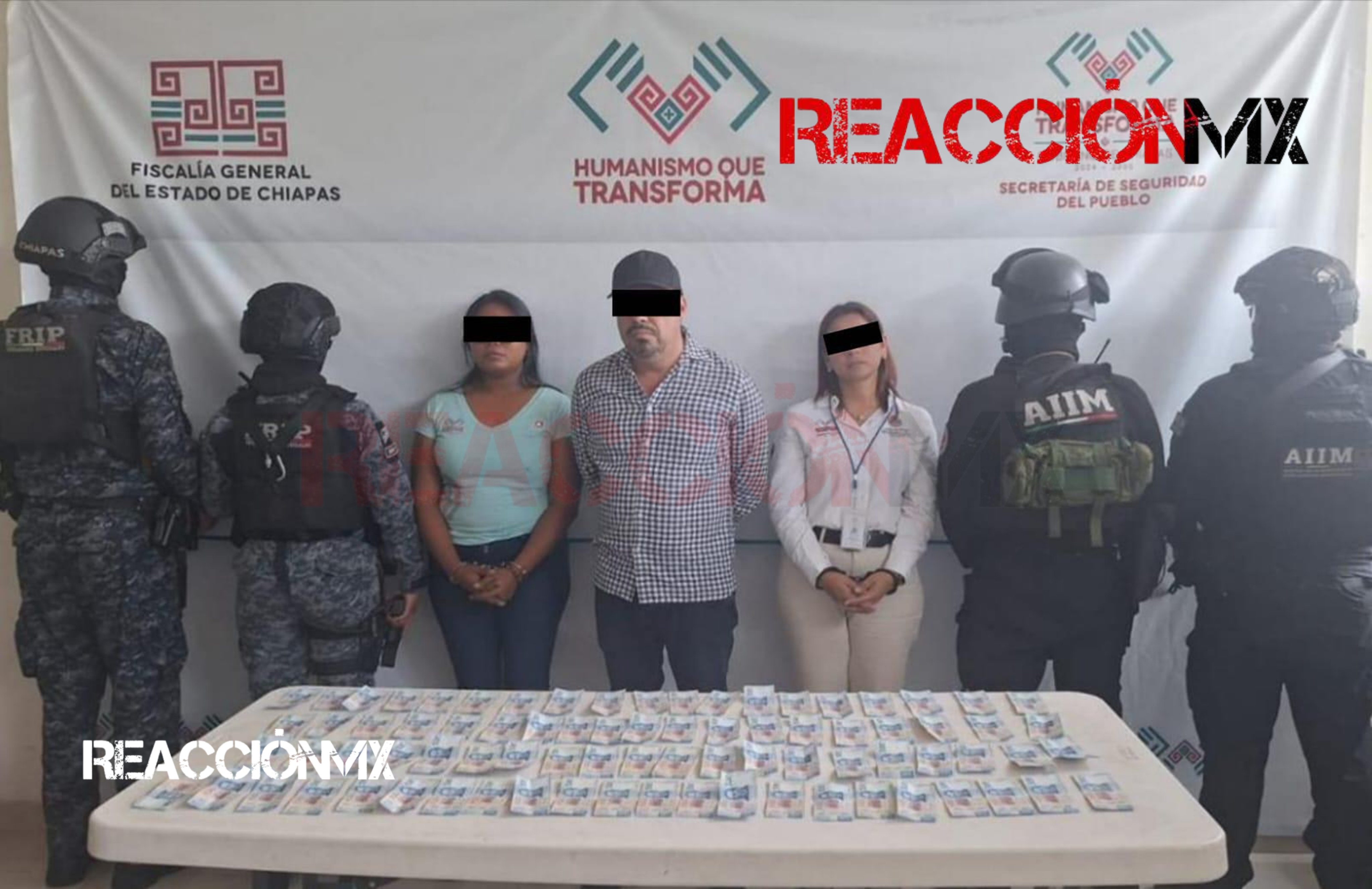 Detienen a elementos de Protección Civil de Tuxtla Gutiérrez, por extorsionadores.
