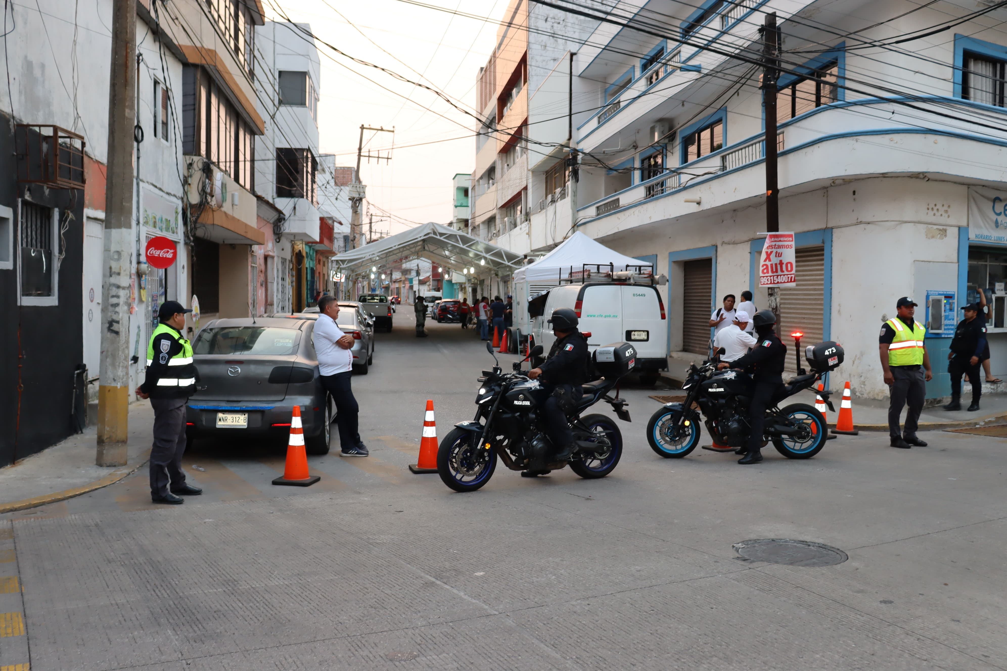 SSPC Tabasco resguardó el cierre de casillas electorales en la jornada del 1 de junio.