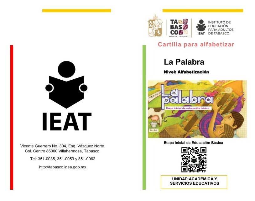 Distribuirá IEAT Cartilla para Alfabetizar, material educativo de propia autoría.
