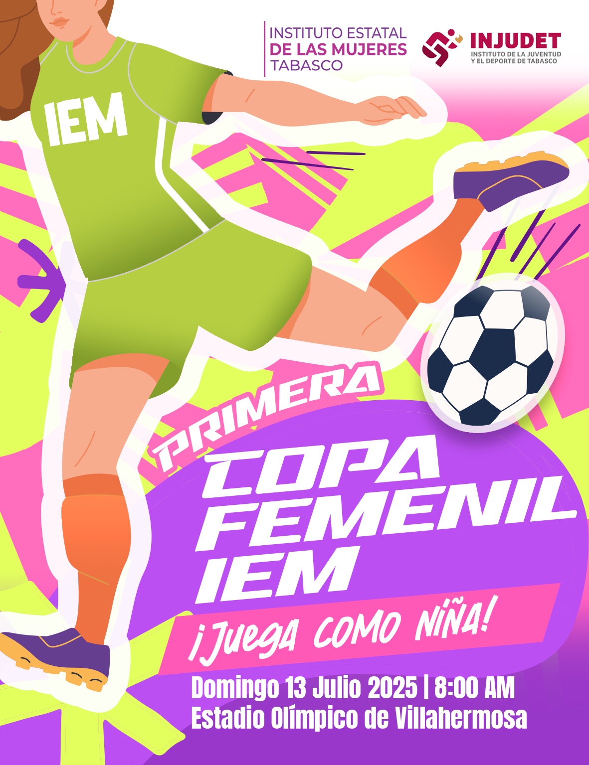 Invitan a participar en la Primera Copa Femenil de Futbol IEM 2025.