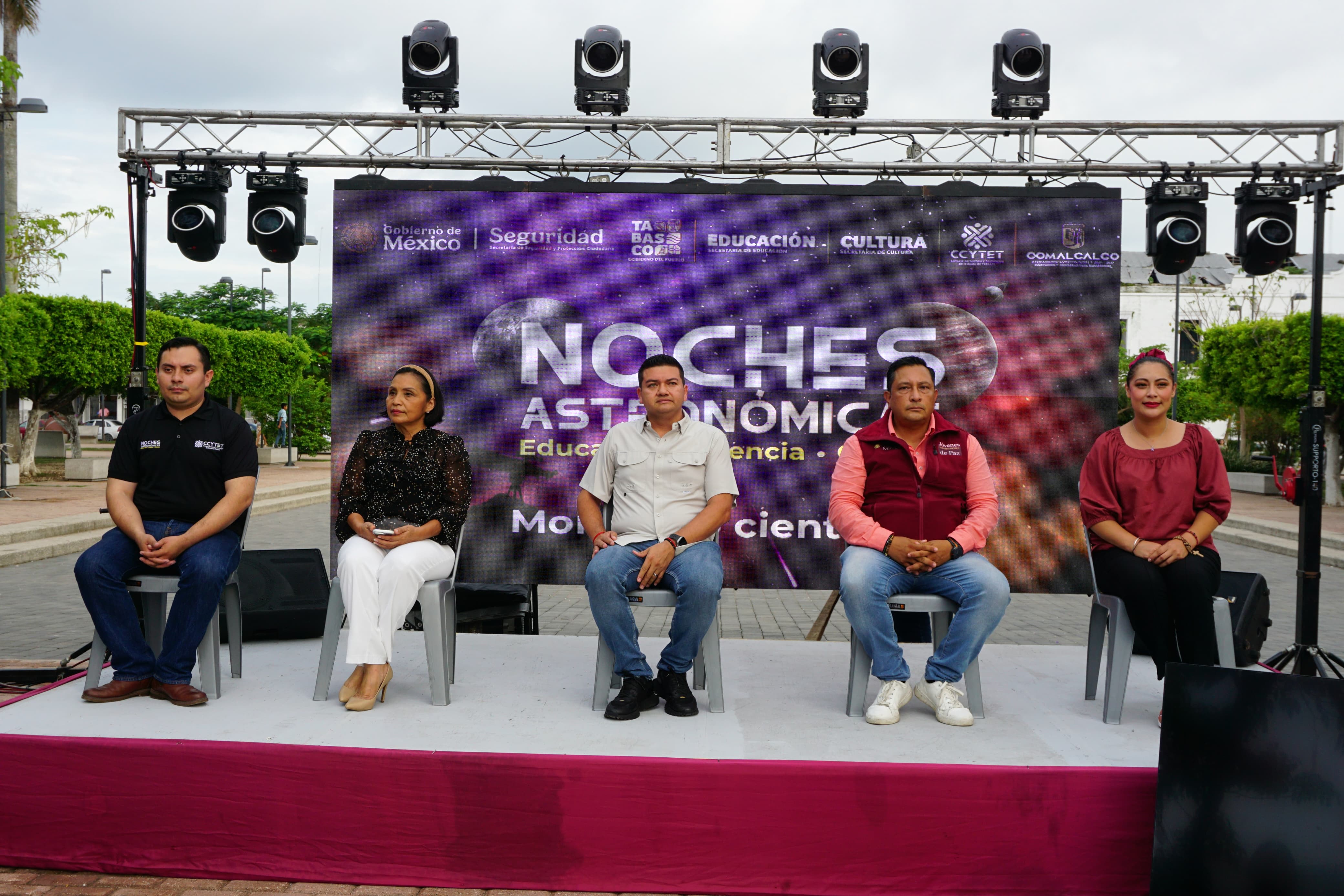 Llegan las Noches Astronómicas a la Perla de la Chontalpa; se desarrollan con éxito actividades científicas y culturales.