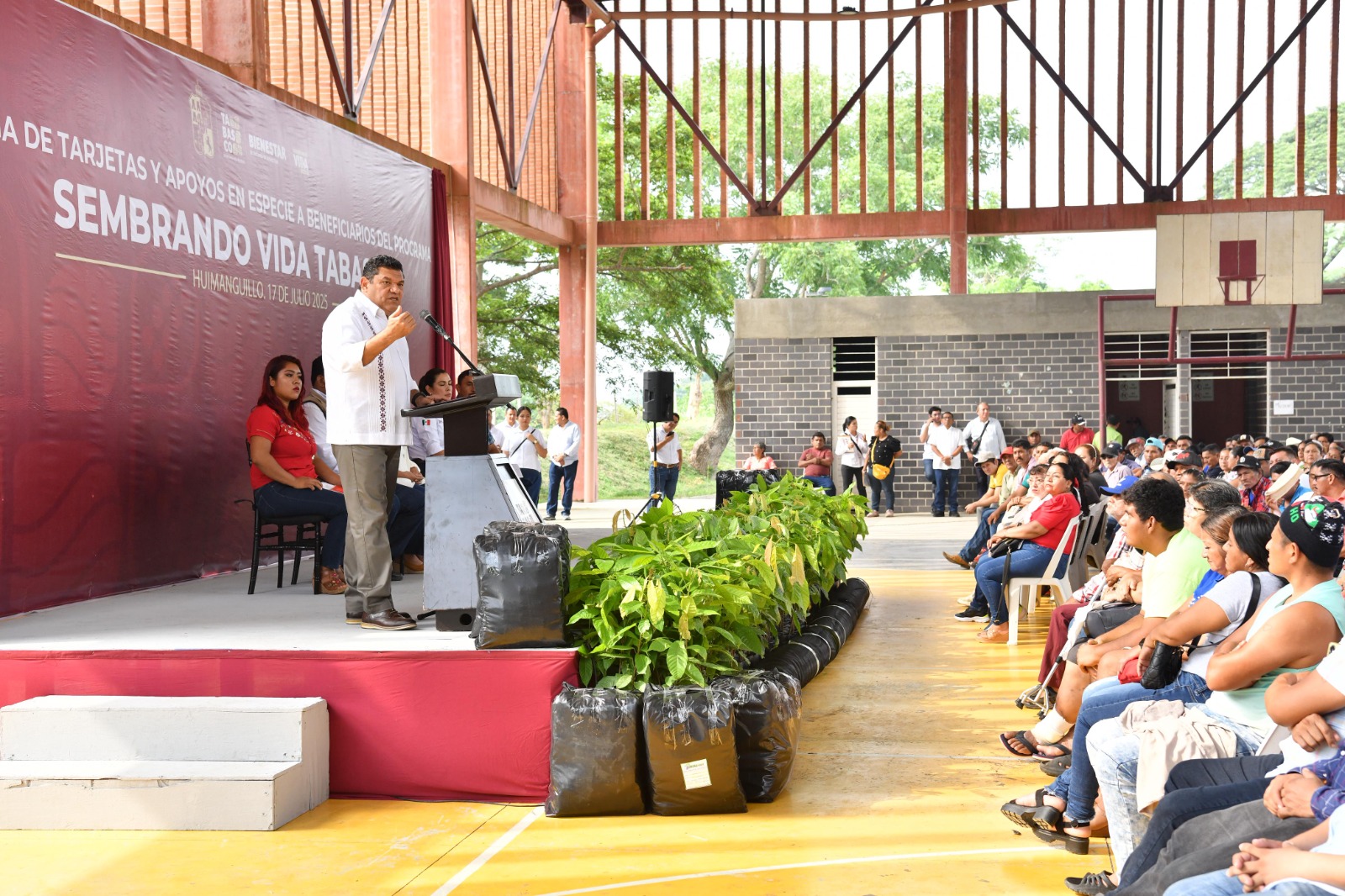 Fábrica de Chocolate Bienestar se construirá en Tabasco: Javier May; Sembrando Vida estatal alcanza cobertura de 2 mil beneficiarios en Huimanguillo.