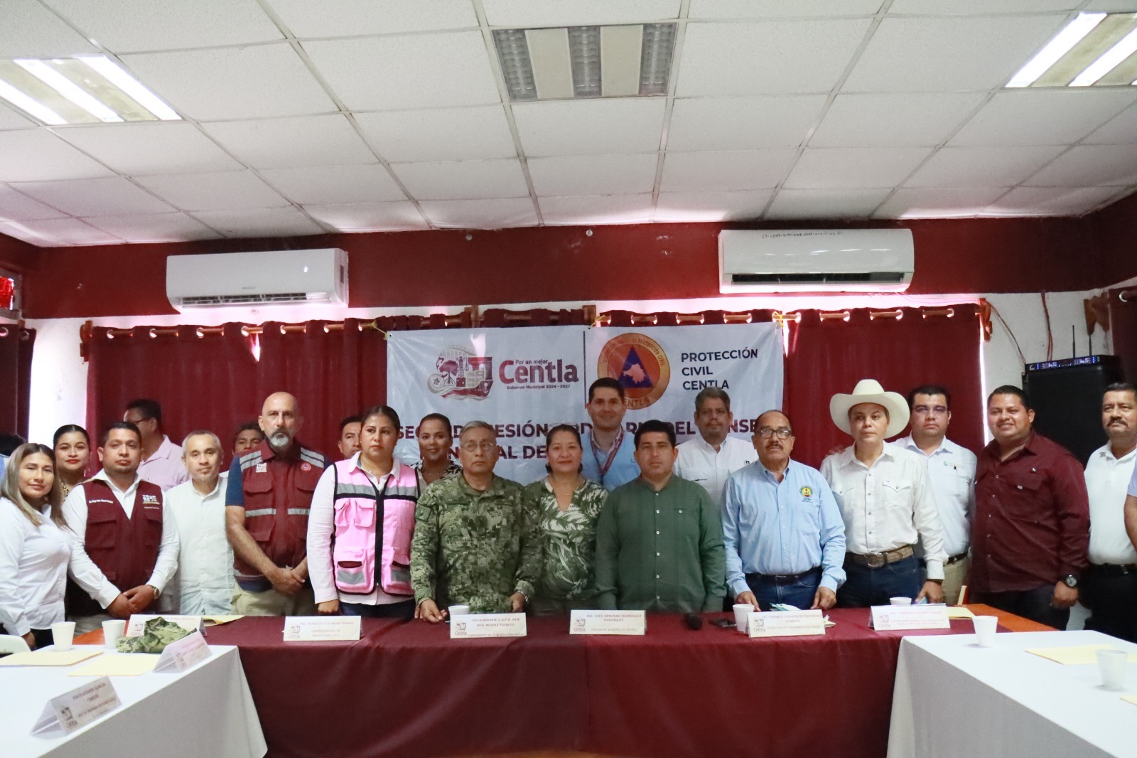 Refuerzan coordinación para la atención de emergencias en Centla.