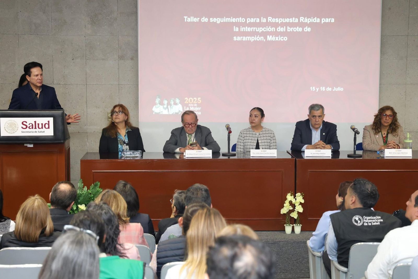 Reconocen estrategia de la Secretaría de Salud de Tabasco para controlar e interrumpir brotes de sarampión.