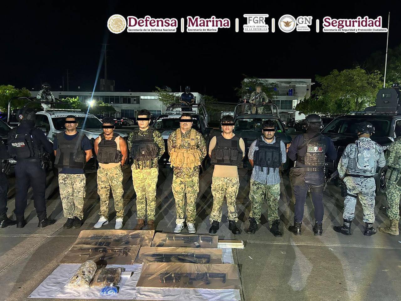 Titular de la SSPC Federal anuncia detenciones y aseguramientos a generadores de violencia en Tabasco.