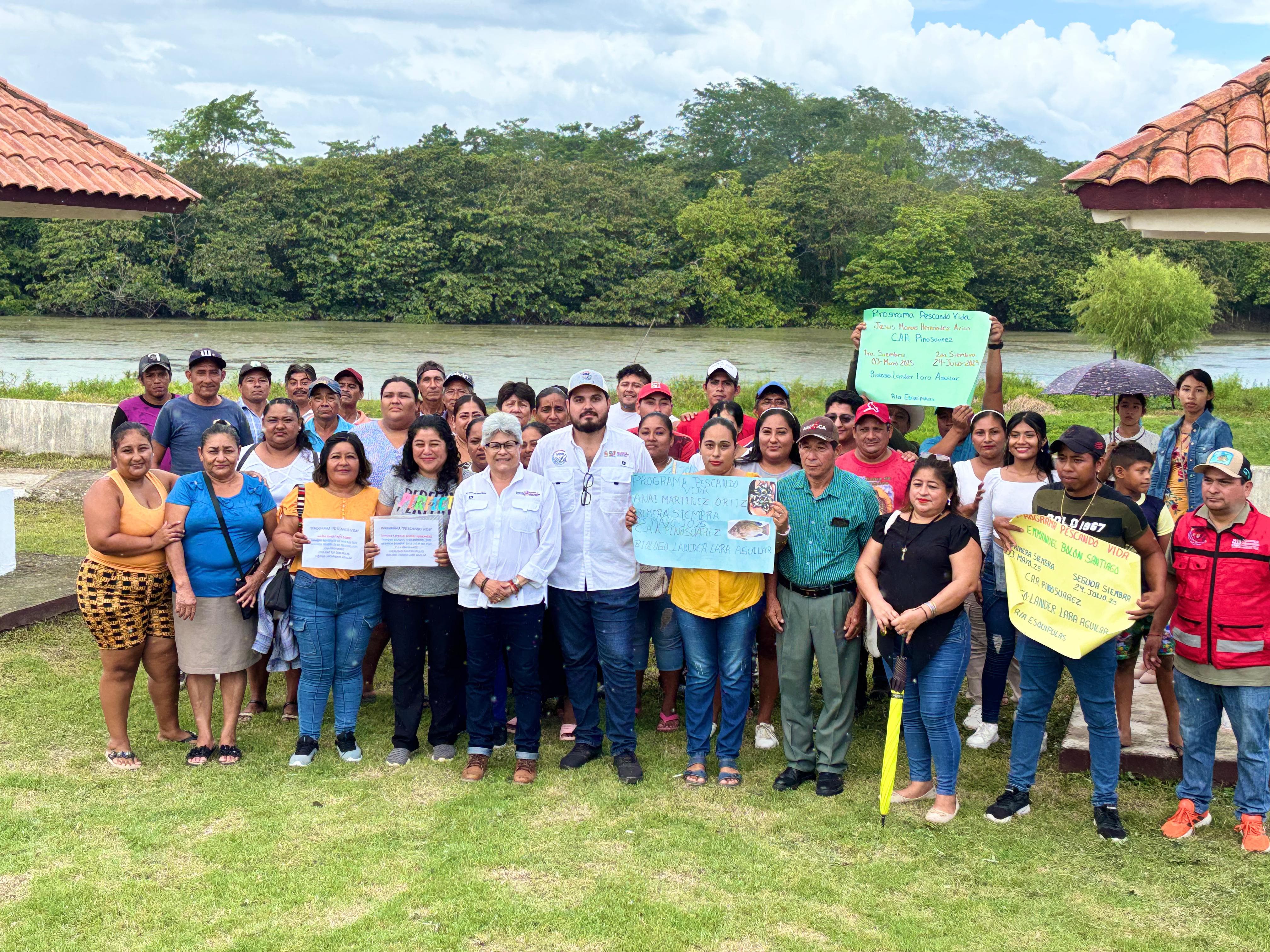 Avanza Pescando Vida en Jonuta, para el próximo mes de octubre se podría lograr la primera cosecha de tilapia.