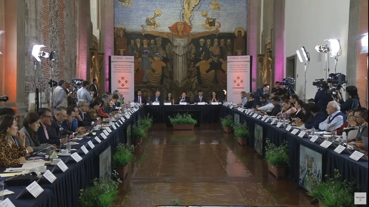 Titular de la SETAB participa en la LXIV Reunión Nacional Plenaria Ordinaria del Consejo Nacional de Autoridades Educativas (CONAEDU).