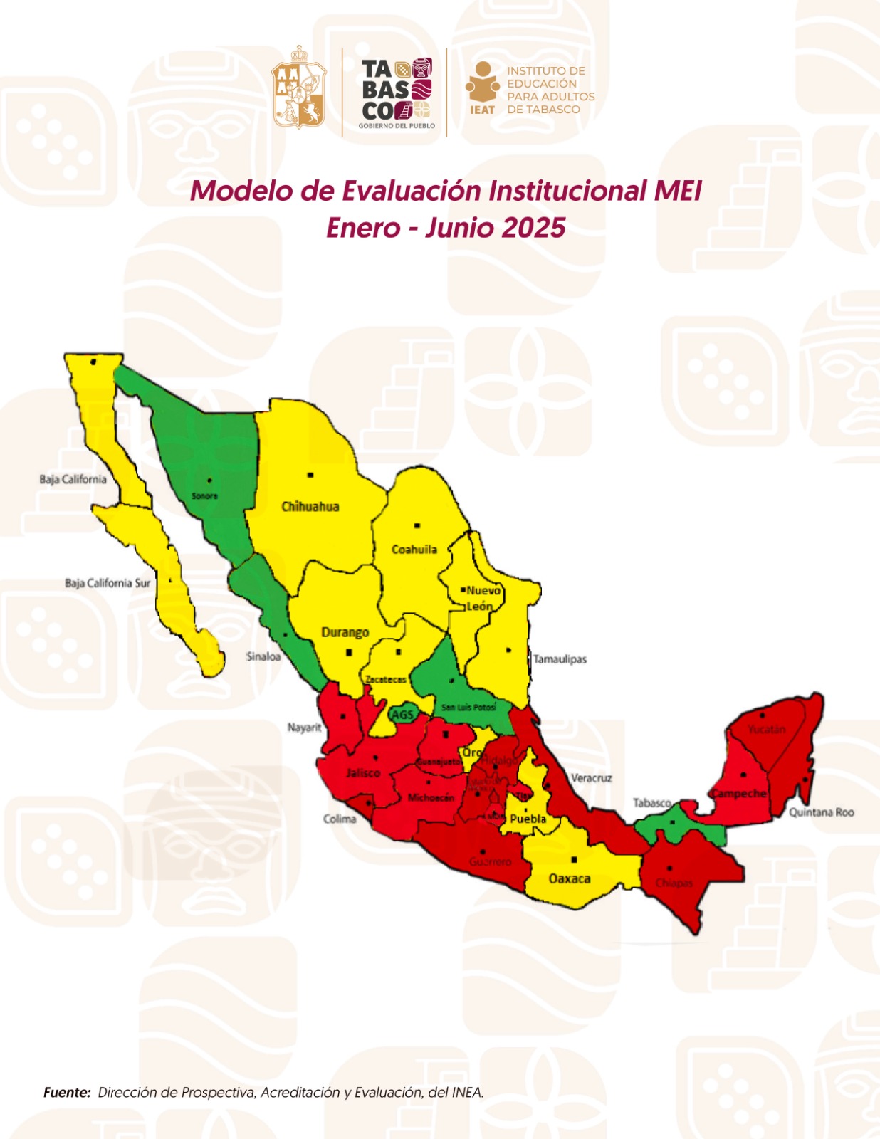 Tabasco ocupa el primer lugar nacional en evaluación del INEA por su trabajo para abatir el rezago educativo en jóvenes y adultos.
