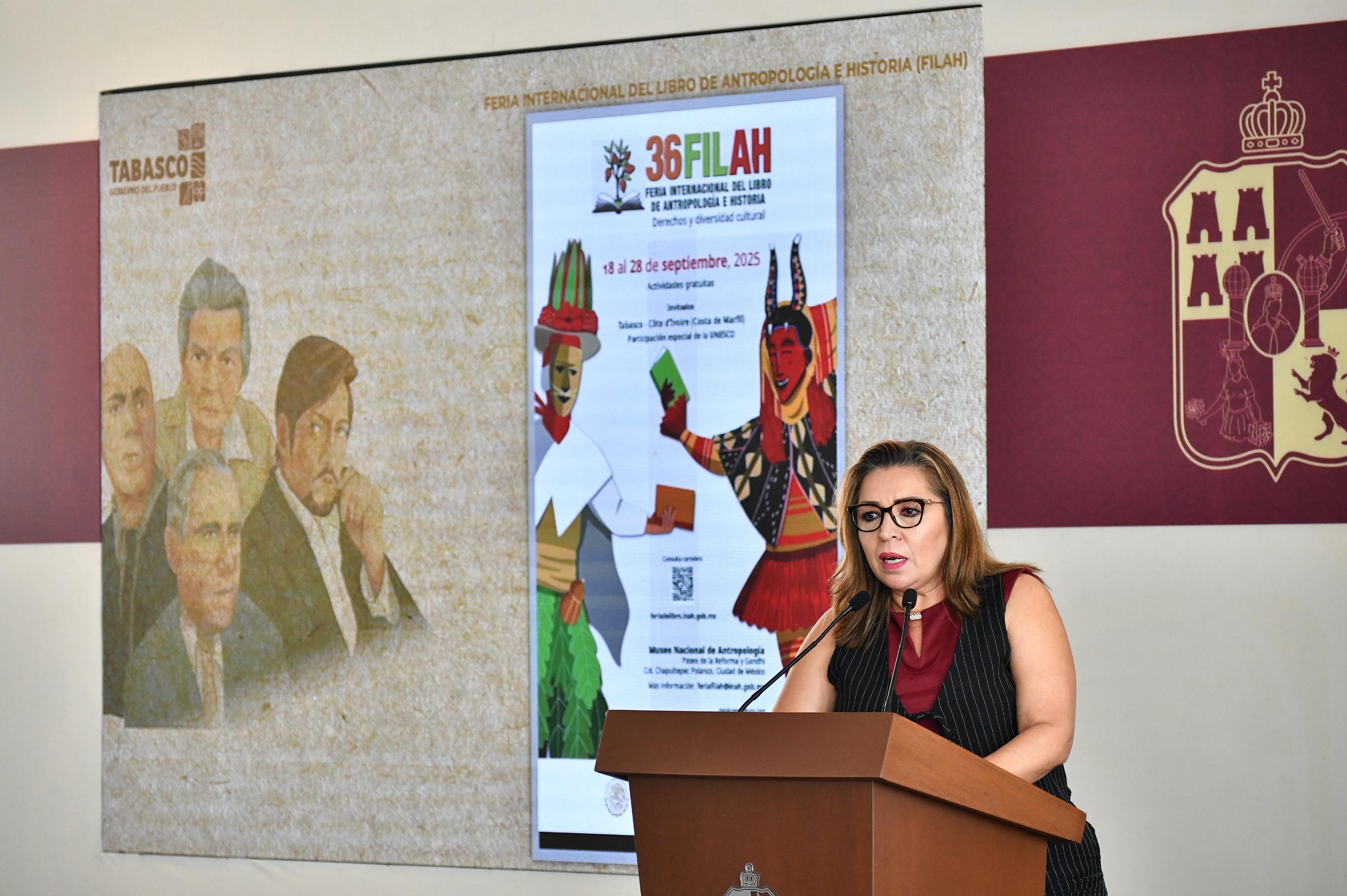 Tabasco mostrará su riqueza cultural en la Feria Internacional del Libro de Antropología e Historia 2025.