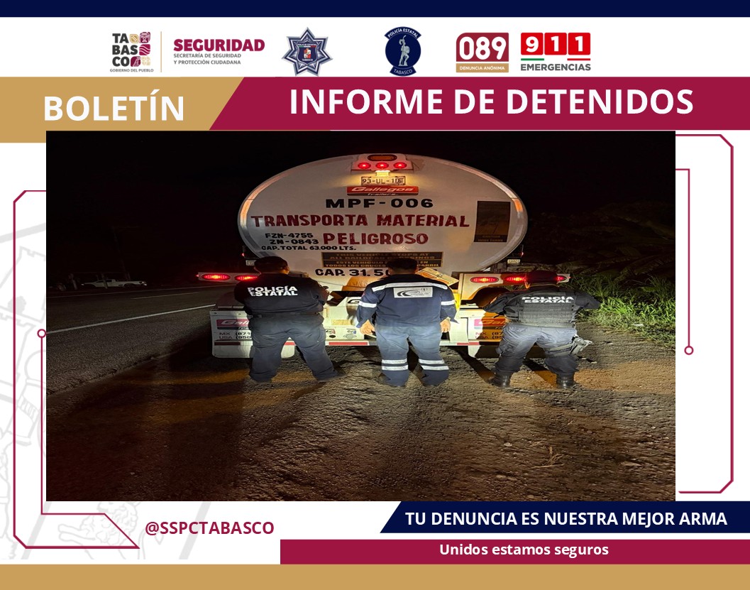 Aseguran la SSPC y FIRT Olmeca hidrocarburo de procedencia ilícita.