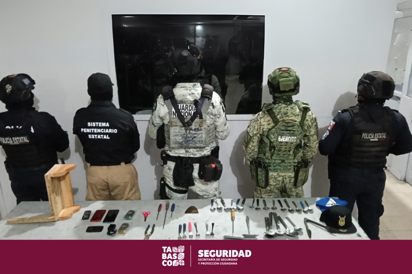 Realiza FIRT Olmeca ‘Operativo Cárcel Segura’ en el CREST.