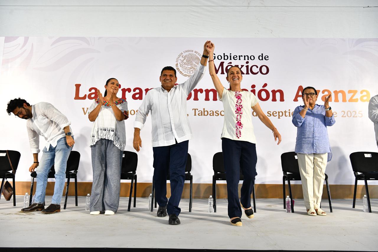 Resultados del trabajo de Claudia Sheinbaum son visibles en Tabasco; más de 1.3 millones de tabasqueños son beneficiados con programas y apoyos: Javier May.