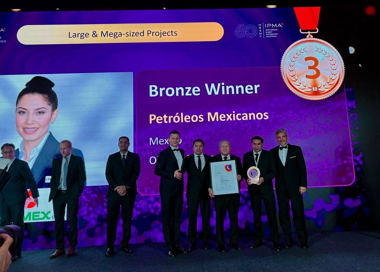 Obtiene Refinería Olmeca tercer lugar en el Premio Internacional a la Excelencia en Proyectos 2025.