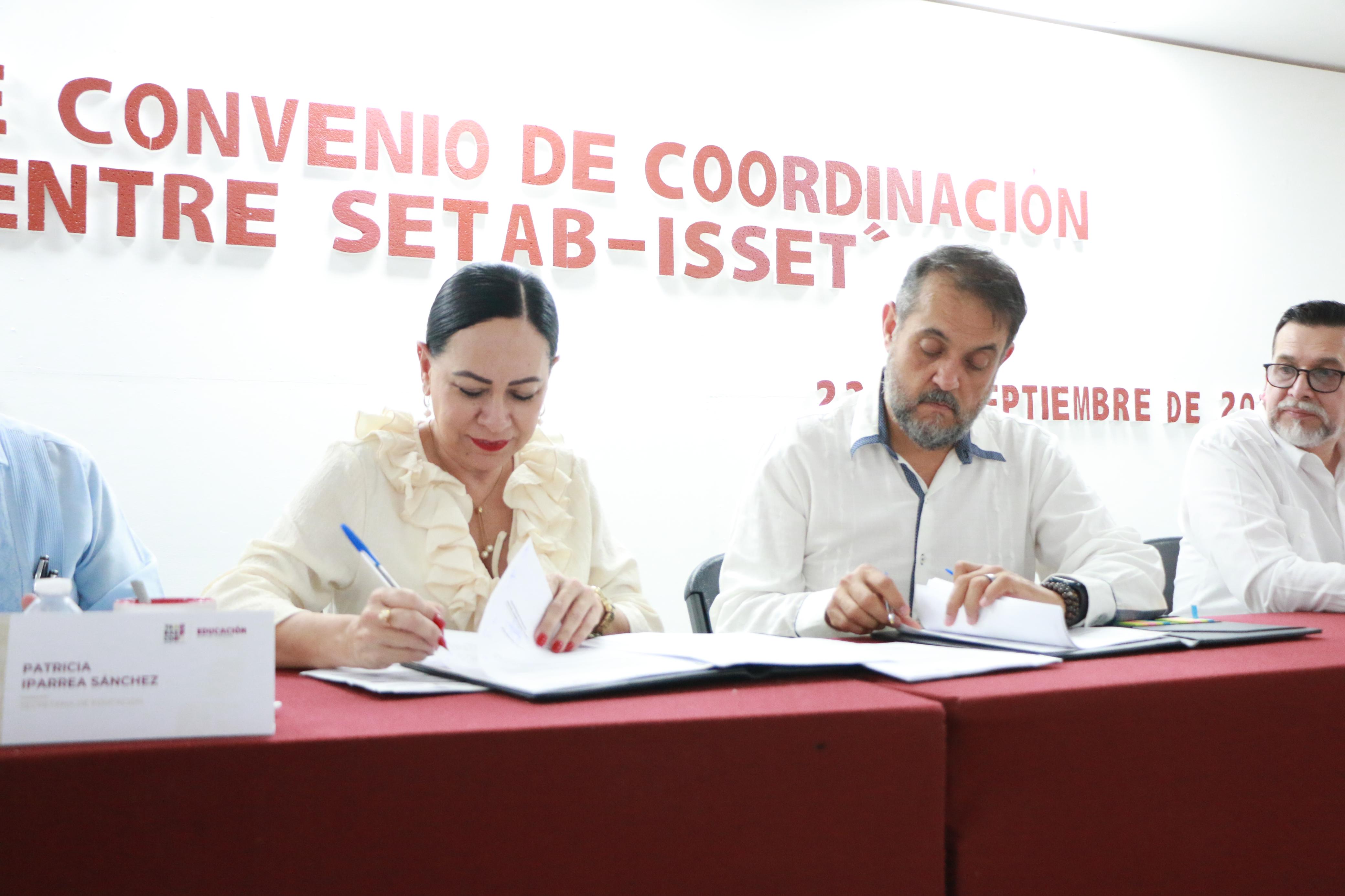 SETAB e ISSET consolidan esfuerzos a favor de la primera infancia.