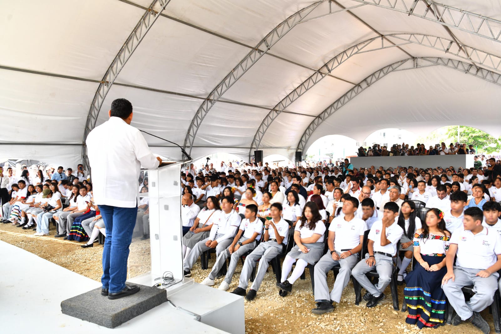 Con inauguración del plantel 52 del Cobatab, constatan alumnos, maestros y habitantes de Pomoca, que la educación es el camino de la transformación.