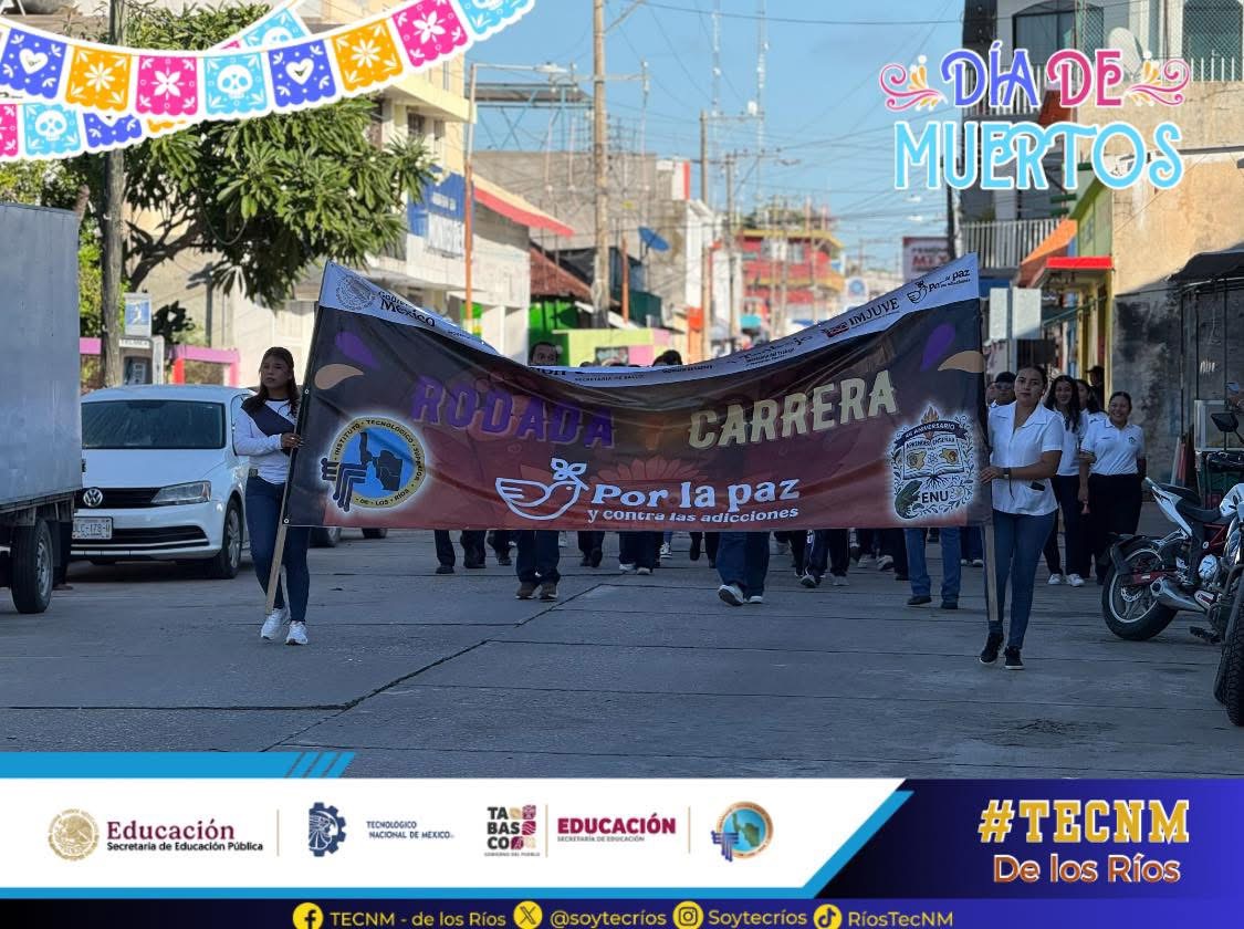 IMJUVE reunió a cientos de miles de jóvenes en la Rodada y Carrera por la paz y contra las adicciones, edición Día de Muertos.