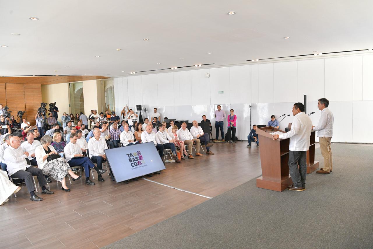 Destaca Javier May relación sólida y creciente con Unión Europea; se mantiene estrategia para brindar seguridad a inversionistas.