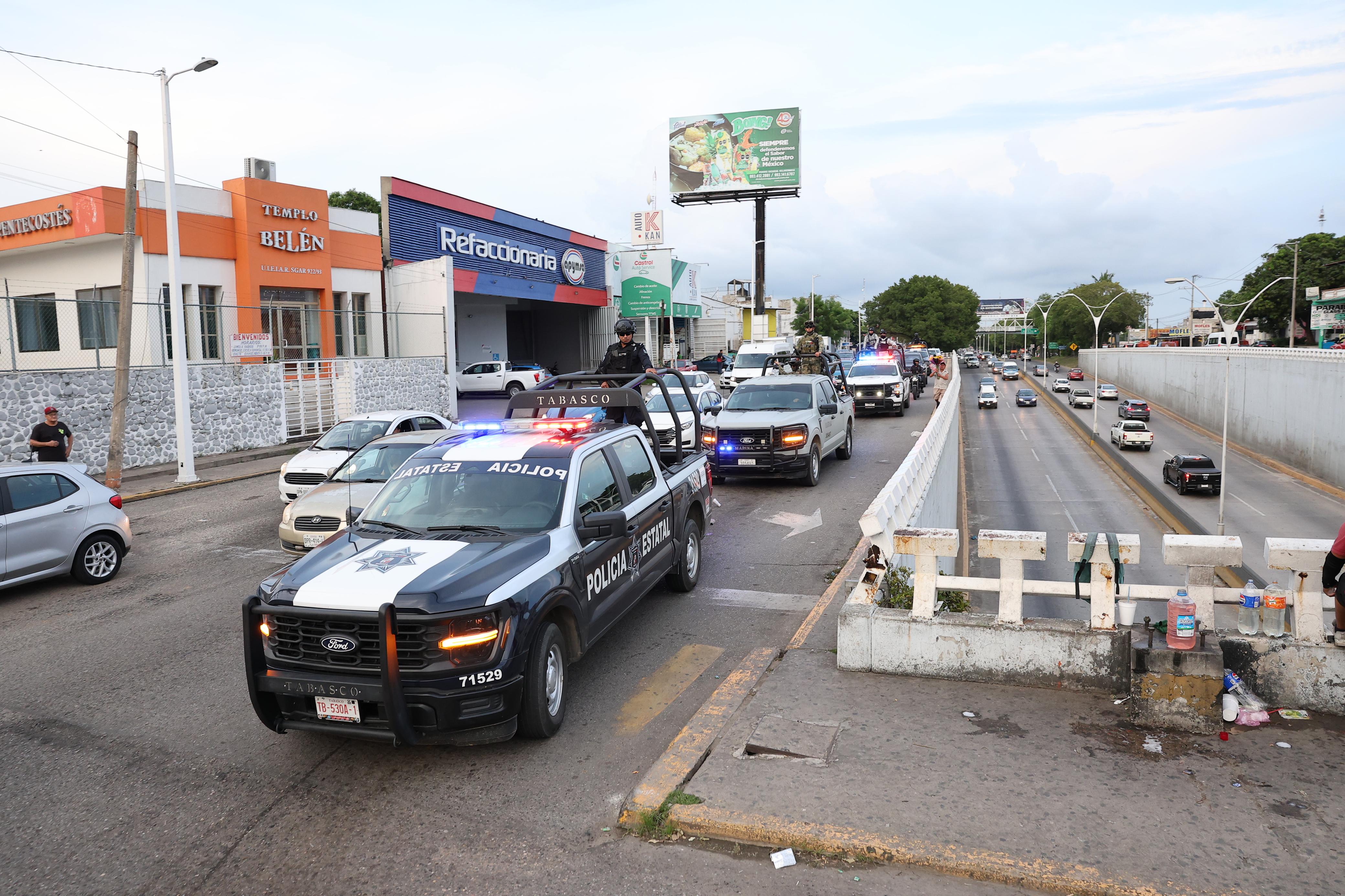 Continúa FIRT Olmeca con acciones de seguridad en Tabasco.