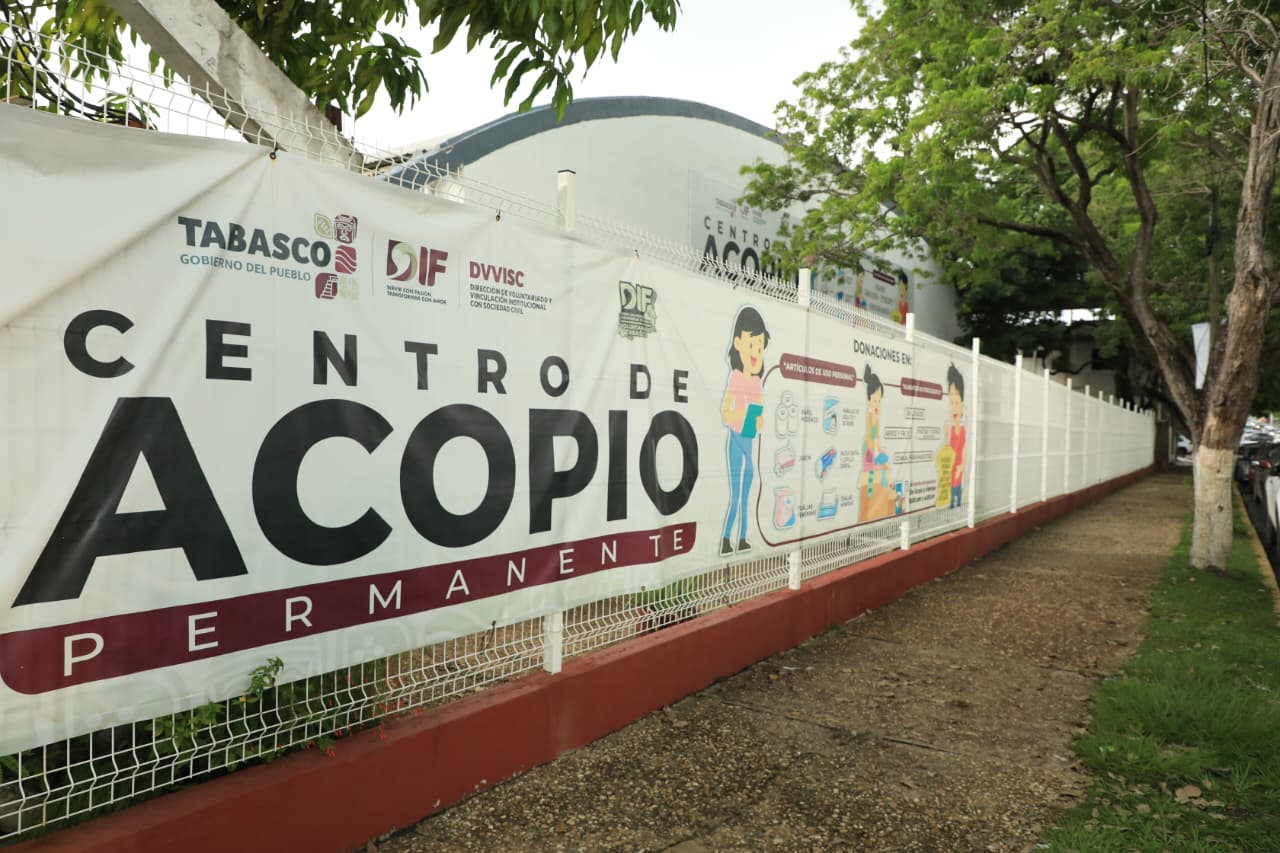 Gobierno del Estado abre dos centros de acopio para llevar ayuda a hermanos veracruzanos afectados por lluvias.