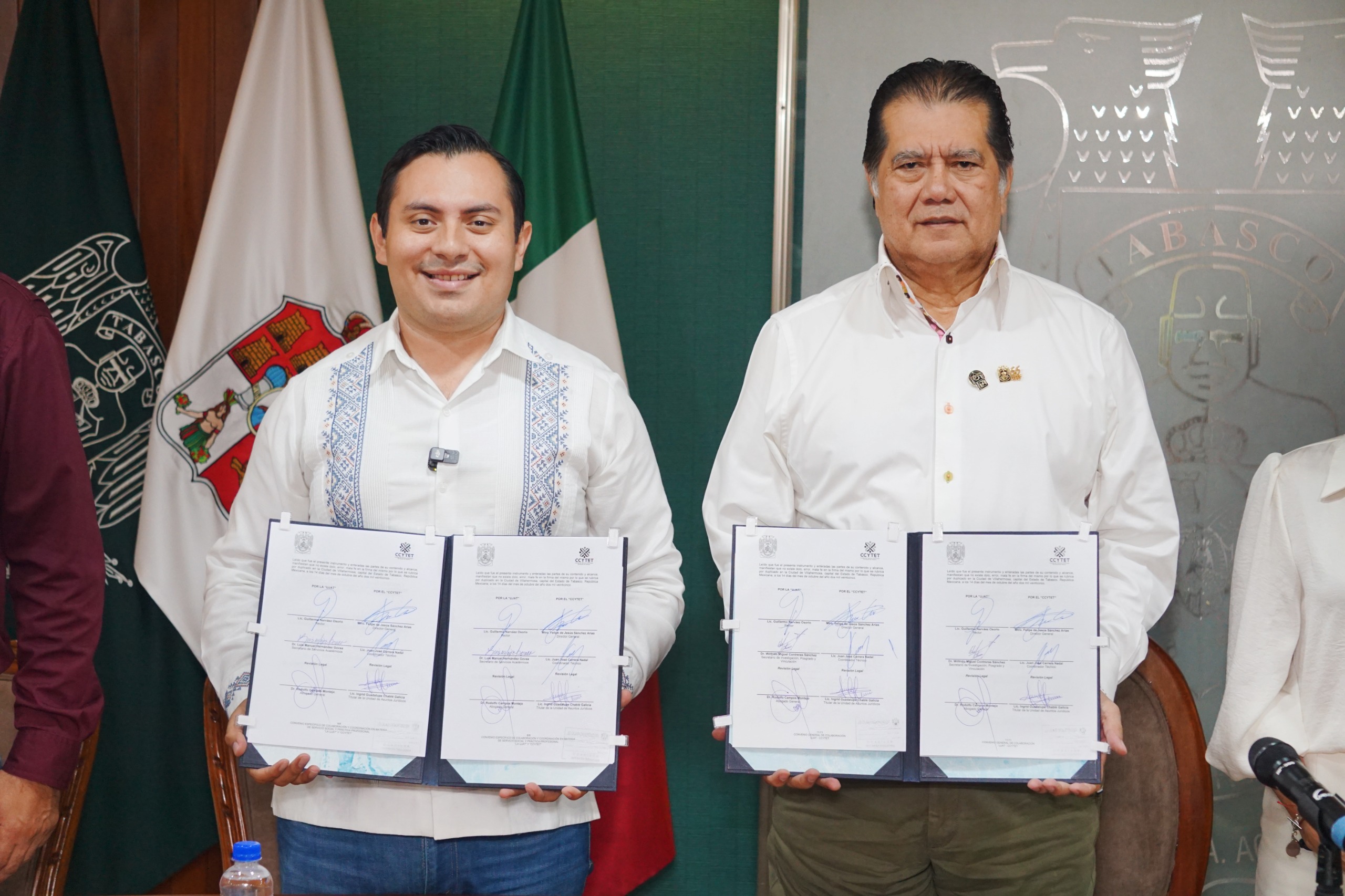 Fortaleciendo la ciencia, la educación y la tecnología en Tabasco: Firman convenio CCYTET y la UJAT.