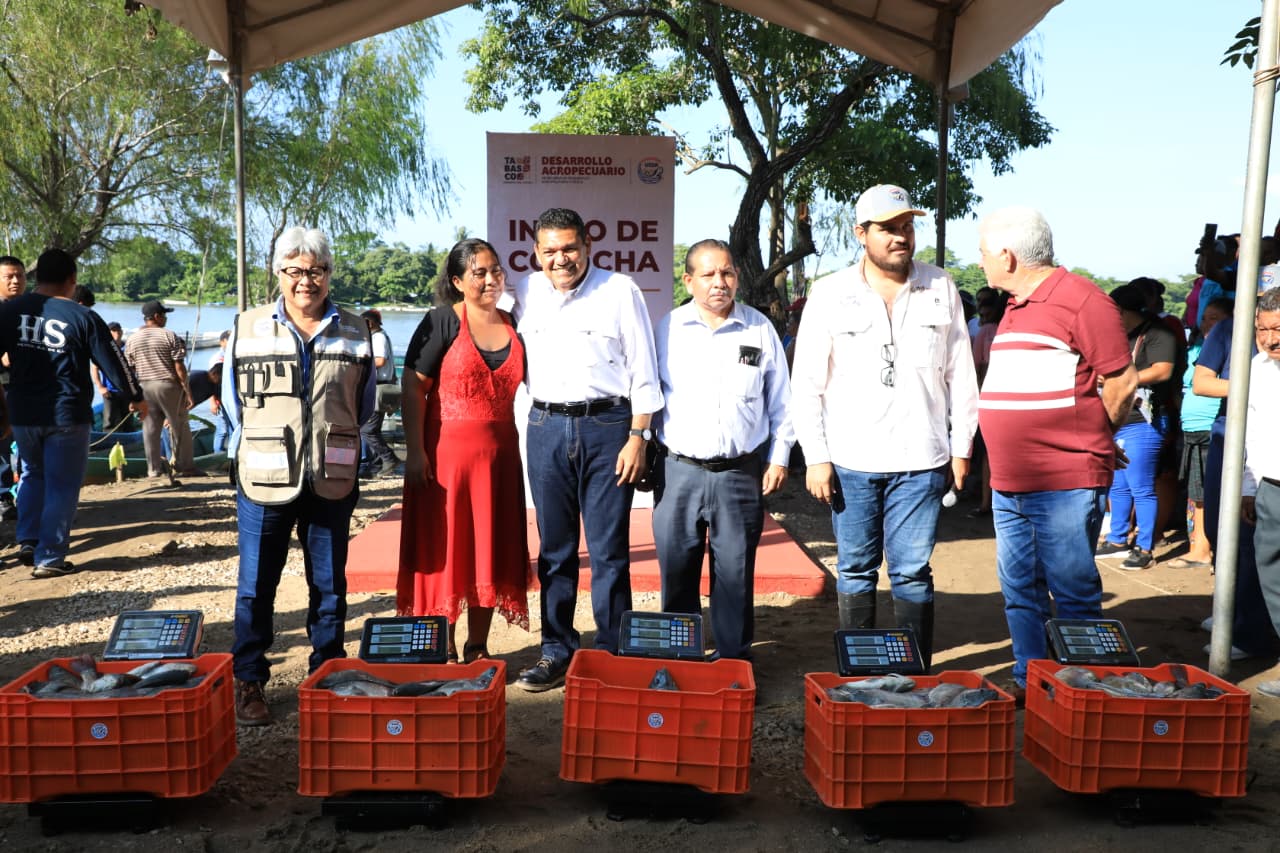 Gobierno del Estado hace historia al poner en marcha la primer cosecha de Pescando Vida en Jonuta; vamos a alcanzar la soberanía alimentaria: Javier May.