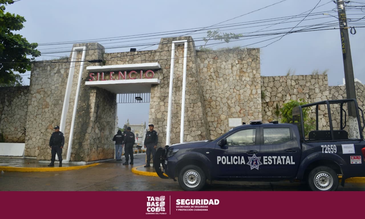 SSPC implementará operativo “Día de Muertos 2025” en panteones del municipio de Centro.