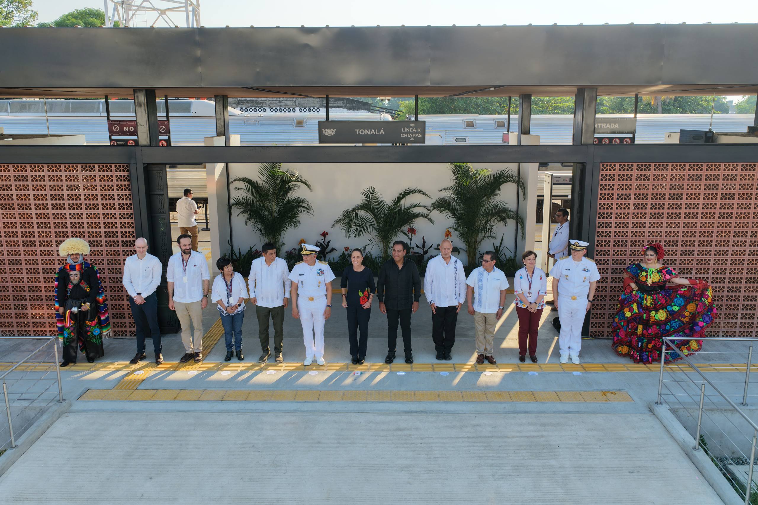 LÍNEA K DEL TREN INTEROCEÁNICO: PRESIDENTA CLAUDIA SHEINBAUM INAUGURA ESTACIONES TONALÁ Y ARRIAGA EN CHIAPAS.