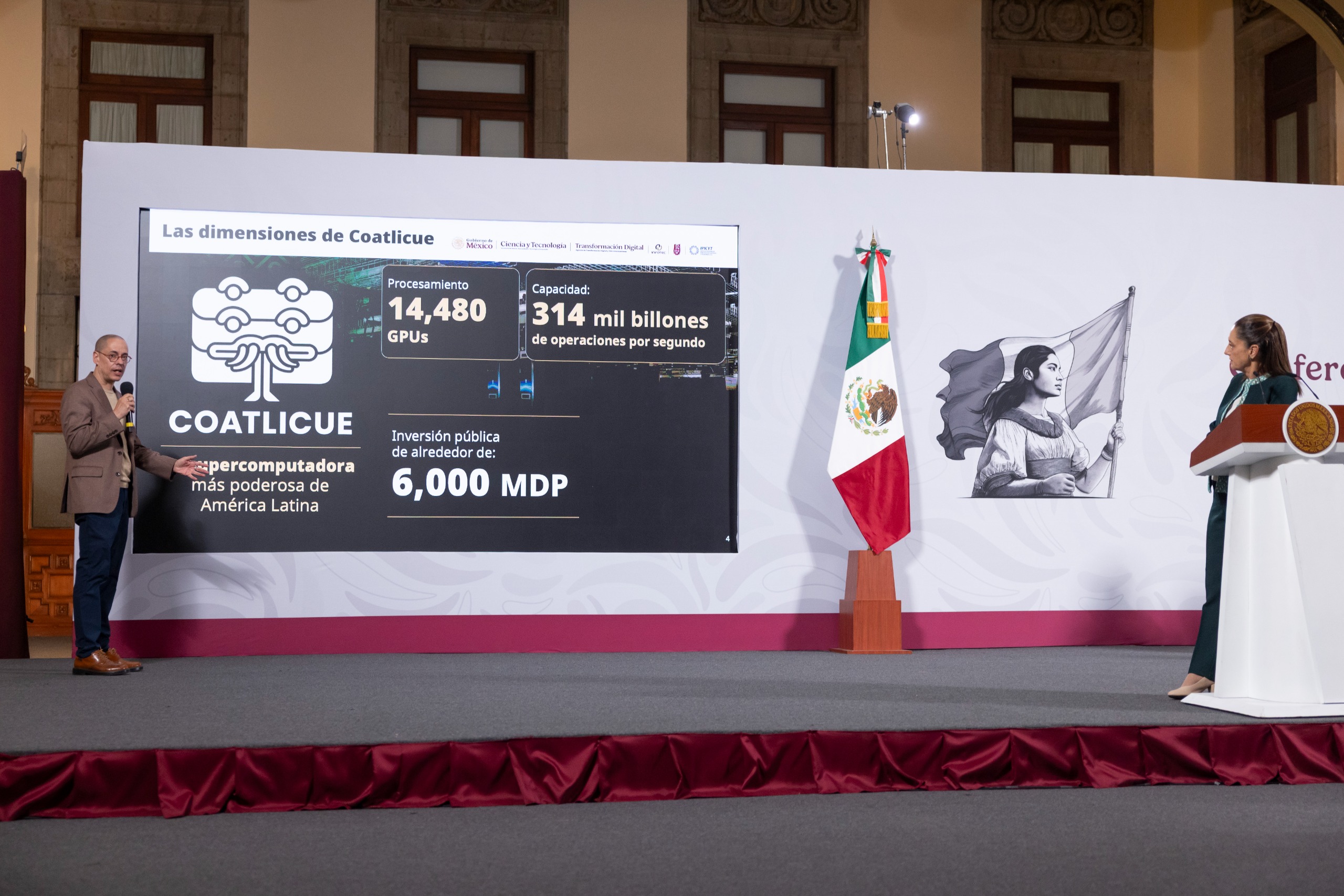 PRESIDENTA CLAUDIA SHEINBAUM PRESENTA “COATLICUE”, LA SUPERCOMPUTADORA DEL PUEBLO DE MÉXICO Y LA MÁS PODEROSA DE AMÉRICA LATINA.