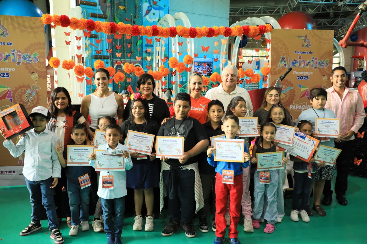 Reconoce Gobierno del Estado creatividad e imaginación de pequeños participantes del concurso Alebrijes 2025.