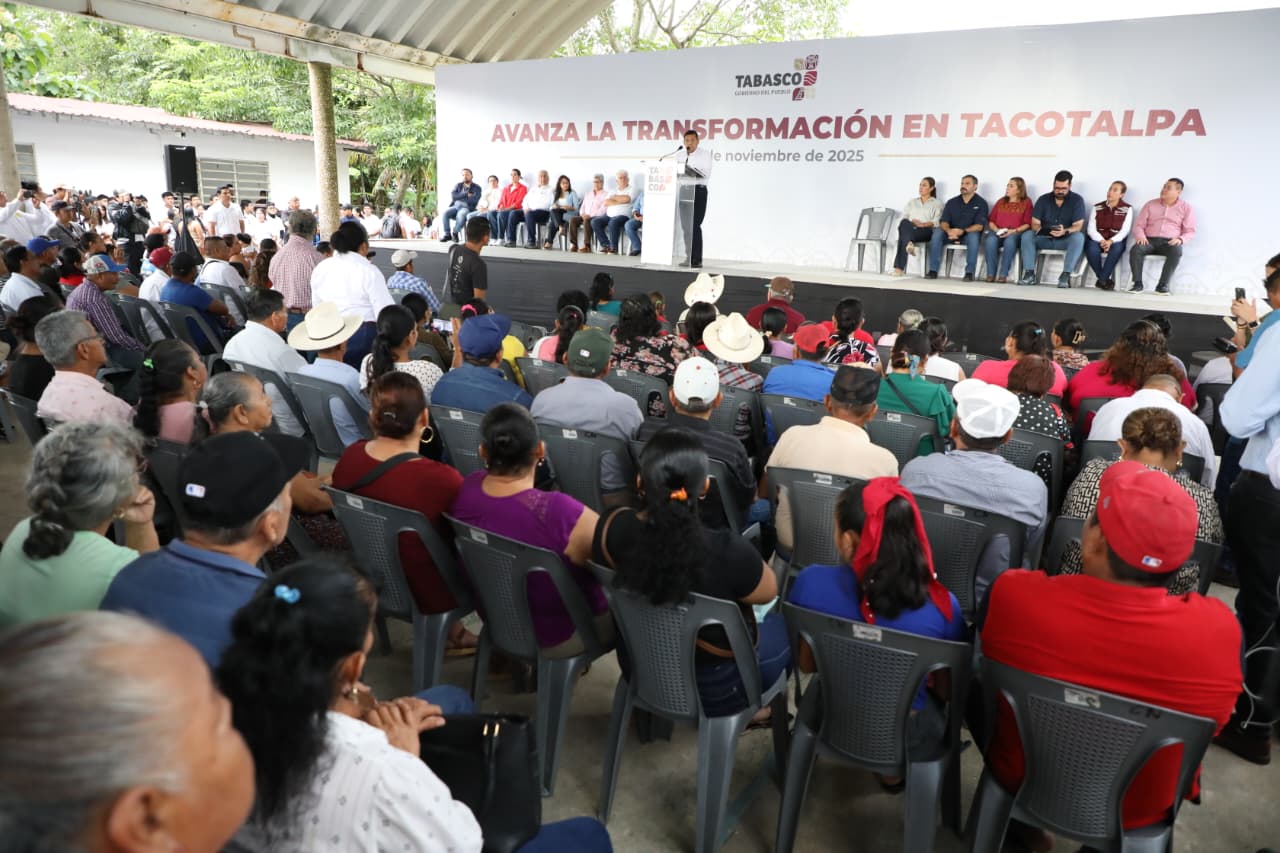 Avanza la transformación en Tacotalpa; Gobierno del Estado invierte este año más de 100 mdp en obras para el bienestar de las familias: Javier May.