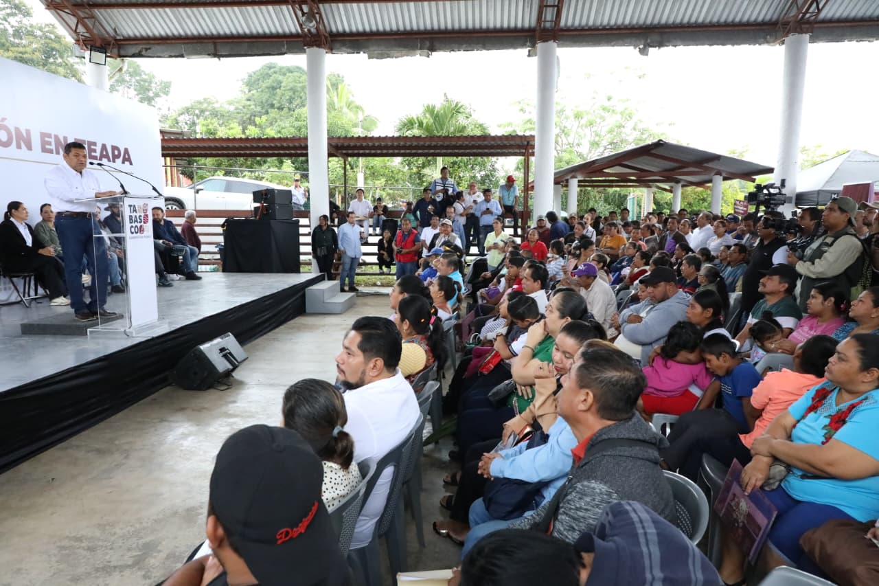 Anuncia Javier May que el próximo año se construirá el Hospital General de Teapa y destaca que los programas sociales benefician actualmente más de 32 mil teapanecos.