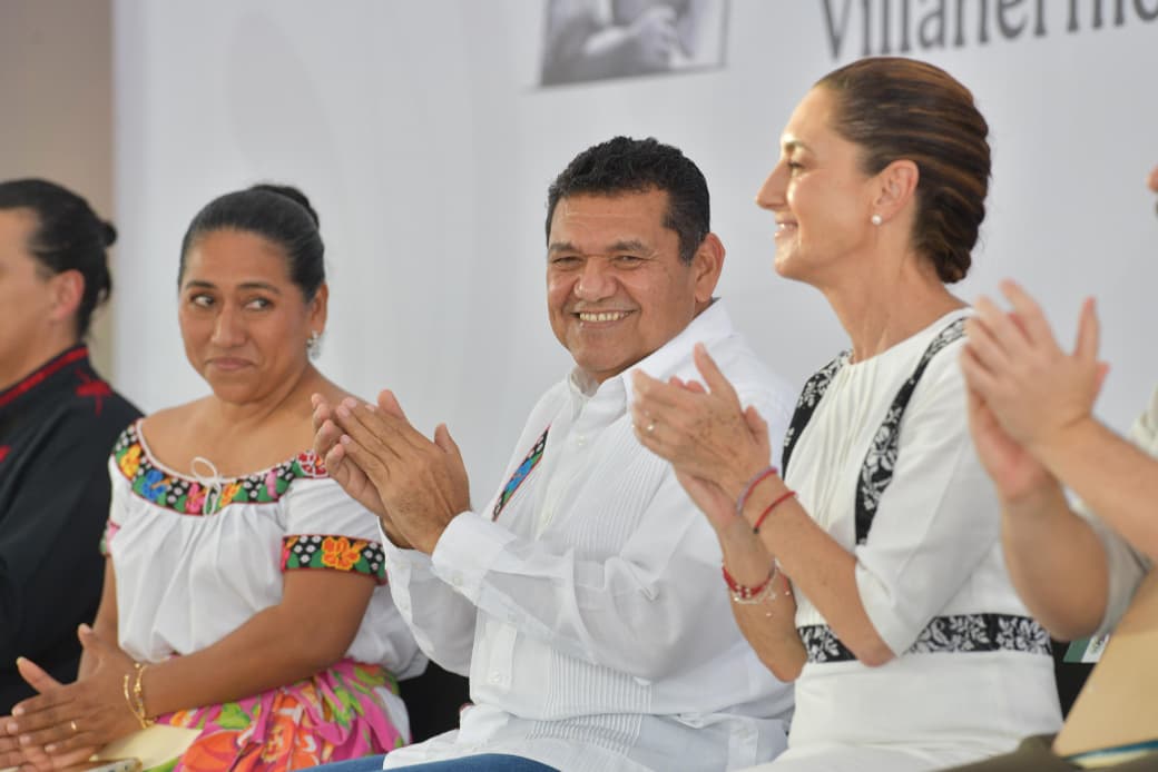 Respalda Claudia Sheinbaum a Javier May y reconoce el gran trabajo de su gobierno.