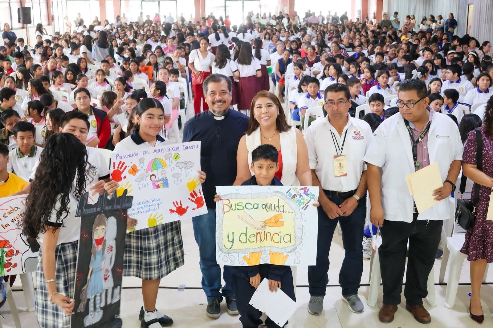 Alcaldesa de Huimanguillo pone en marcha la Jornada Integral contra el Abuso Sexual Infantil.