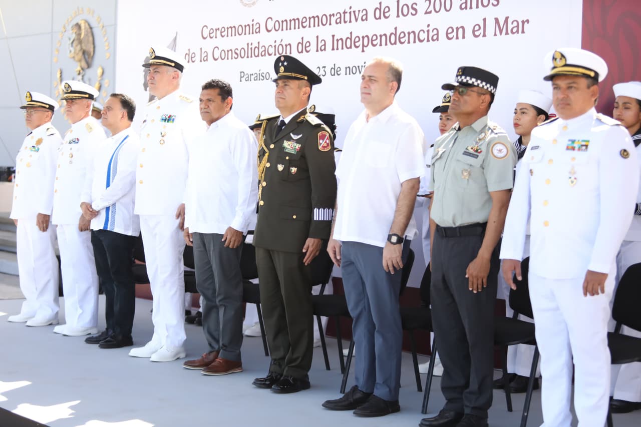 Conmemoran pueblo y Gobierno de Tabasco 200 Años de la Consolidación de la Independencia en el Mar.