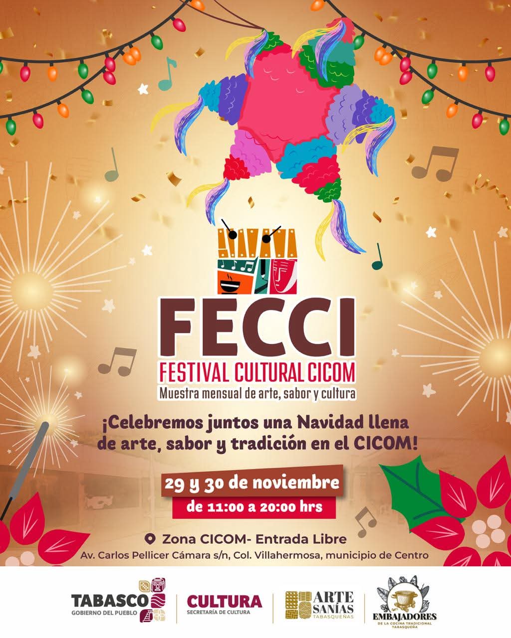 Con un sinfín de actividades llenas de arte, sabor y cultura, el FECCI invita a recibir la temporada navideña.
