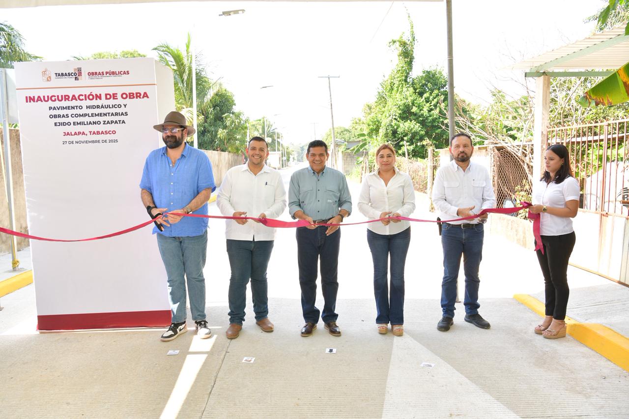 Avanza la transformación en Jalapa; Gobernador Javier May entrega obras por más de 16 mdp para acortar brechas de desigualdad y mejorar movilidad.