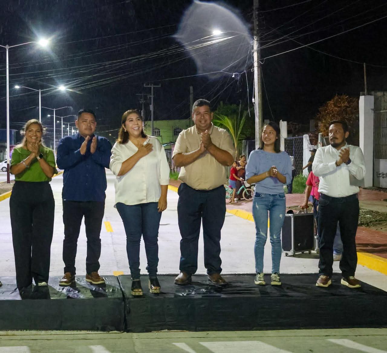 Alcaldesa Mari Luz Velázquez Jiménez inaugura nuevo ‘Camino Seguro’ en Villa Chontalpa.