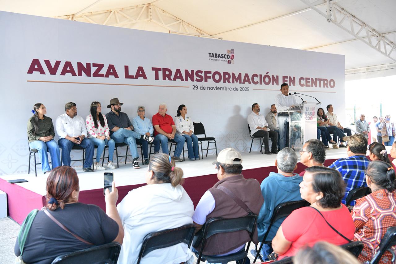 En Villa Luis Gil Pérez, cierra Javier May última audiencia pública de 2025; nueva forma de gobernar continuará a partir de enero del próximo año, sostiene.