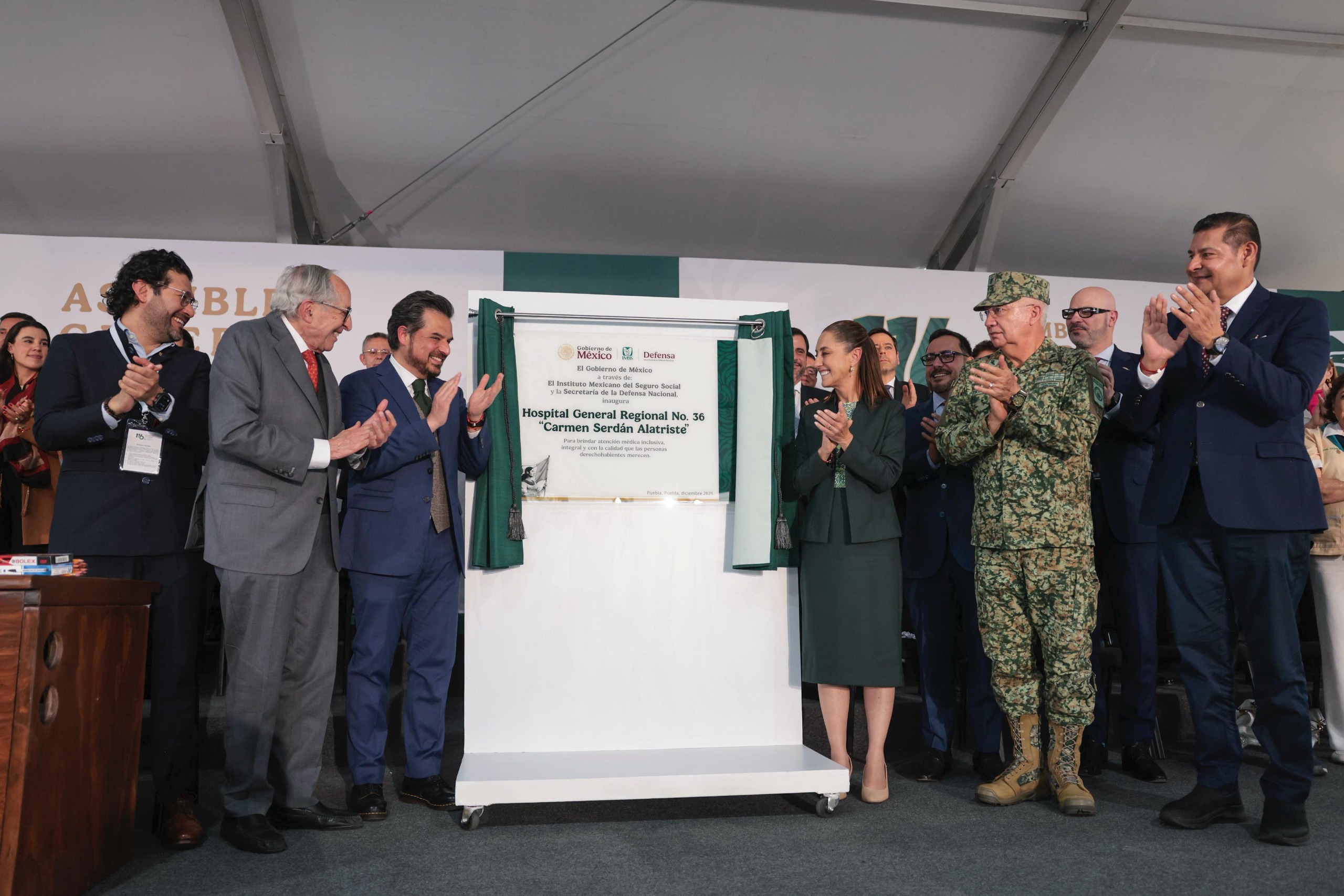 PRESIDENTA CLAUDIA SHEINBAUM ENCABEZA 116 ASAMBLEA DEL IMSS EN PUEBLA E INAUGURA NUEVO HOSPITAL GENERAL REGIONAL NO. 36 “CARMEN SERDÁN ALATRISTE” EN BENEFICIO DE 554 MIL 541 DERECHOHABIENTES.