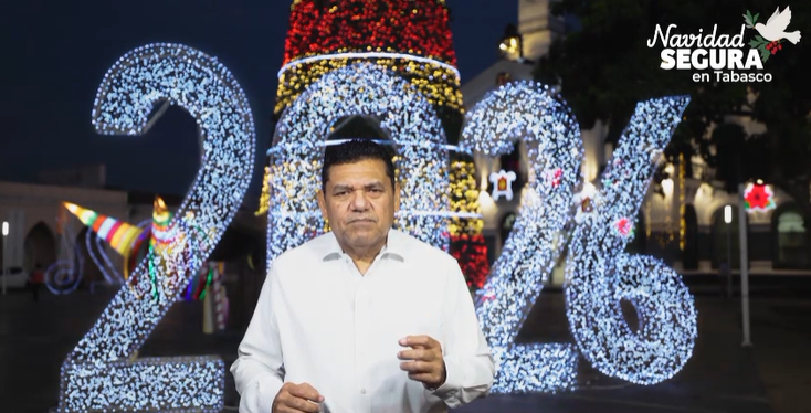 ¡Que en 2026 se sigan escribiendo más historias de bienestar!, desea el Gobernador a familias tabasqueñas.
